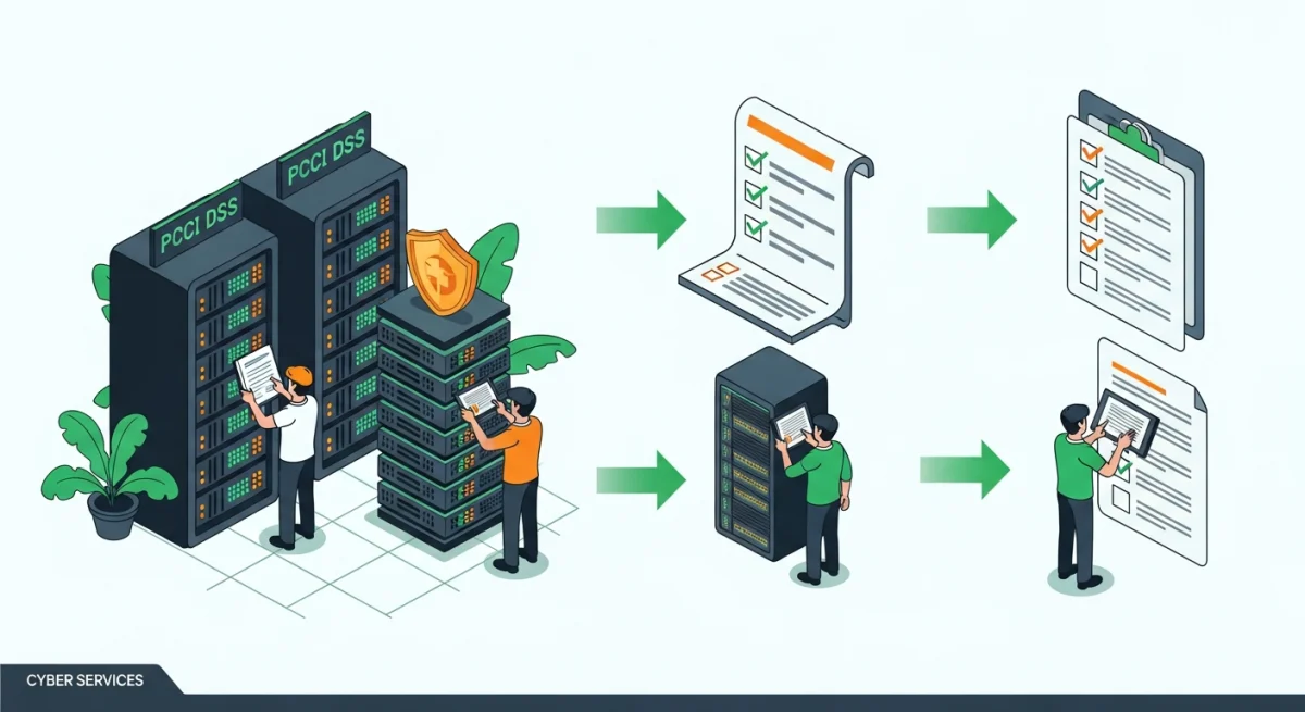 Đánh giá tuân thủ PCI DSS chuyên nghiệp: Quy trình chặt chẽ từ chuyên gia đến hệ thống, đảm bảo an toàn dữ liệu tối ưu. Cyber Services