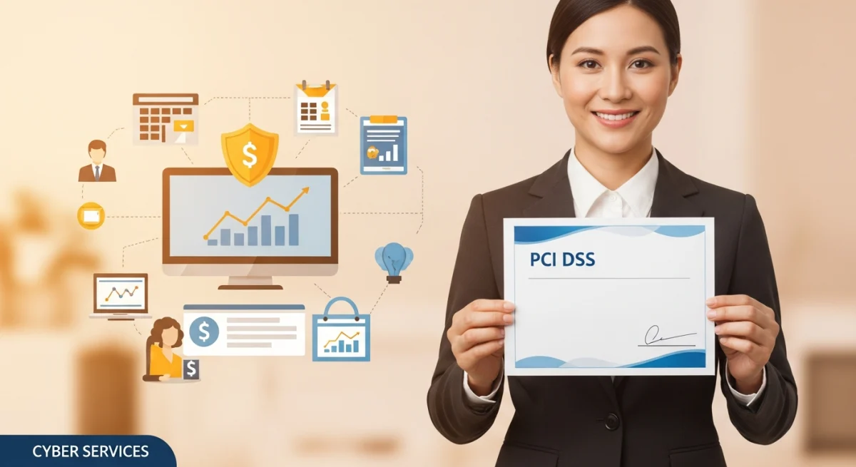 Chứng nhận PCI DSS - bảo vệ giao dịch, mang lại sự an tâm và lợi ích kinh doanh vượt trội.Cyber Services