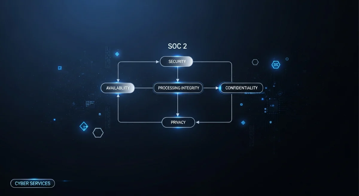 SOC 2: Đảm bảo an toàn dữ liệu với quy trình tin cậy, ứng dụng công nghệ tiên tiến. Cyber Services – giải pháp an ninh mạng đột phá.